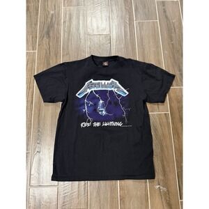 Metallica Ride The Lightning Shirt Mens Medium 2007 Band Tee Heavy Metal Rock